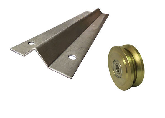 9ft 10ft 12ft 18feet Steel Galvanized V Groove Gate ติดตามและล้อ