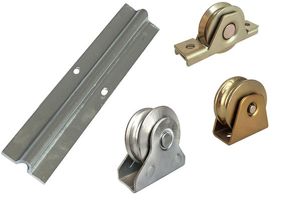 Heavy Duty Telescopic Iron 5m บานเลื่อนฮาร์ดแวร์ติดตาม U Groove Jnk Hardware Kit