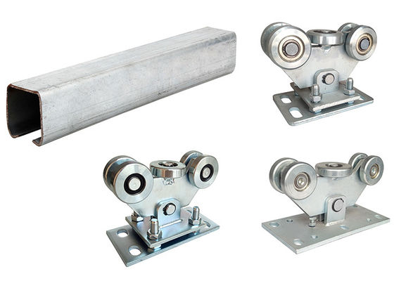U Groove Steel Bottom Track Cantilever Gate System 5 ล้อ