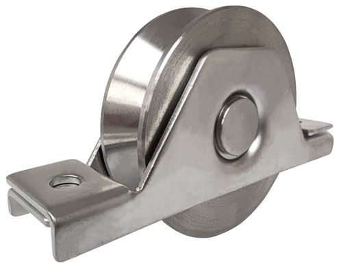 อุปกรณ์ประตูบานเลื่อน 3 &amp;#39;&amp;#39; ประตูเหล็ก V Groove Gate พร้อมลูกปืน 6202