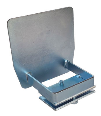 Cantilever Gate Track End Cap พื้นผิวสังกะสีสีขาวรองรับตัวเอง