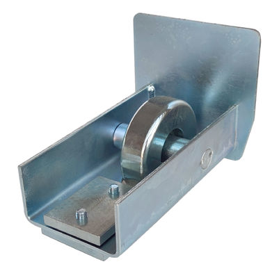 Self Supporting Cantilever Gate Wheel พื้นผิวสังกะสีสีขาว 98mm Steel