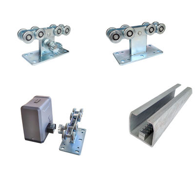 3 '' ปรับ Cantilever Gate ล้อทองสีขาวสังกะสีเคลือบผง