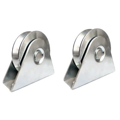 Solid Roller 2 นิ้ว V Groove Rollers สำหรับรถเข็น 50 - 160mm
