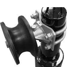 Nylon Rod Black Roller 4 นิ้วกัลวาไนซ์กลมและสี่เหลี่ยม
