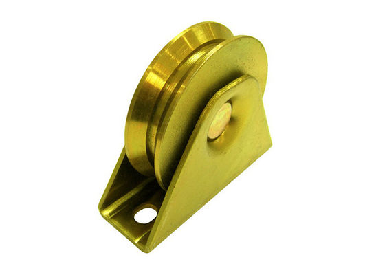 Q235 Y Groove ประตูบานเลื่อนล้อสังกะสีชุบเงิน