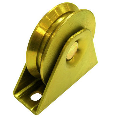 Q235 Y Groove ประตูบานเลื่อนล้อสังกะสีชุบเงิน