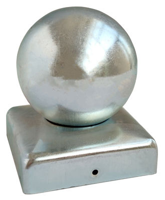 ฝาครอบโพสต์รั้วเหล็กทรงกลมชุบสังกะสีอ่างกลม 100x100mm