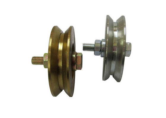 Q235 Metal Y Groove ประตูบานเลื่อนล้อพร้อม Bolt
