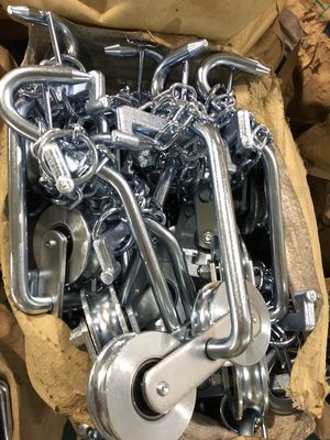 Banana Cableway Roller Sheaves และ Wheels สำหรับ Gate Zinc White Surface