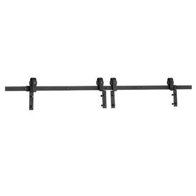 8ft แผ่นสังกะสีชุบ Double Barn Door Wheels Ultra Quiet